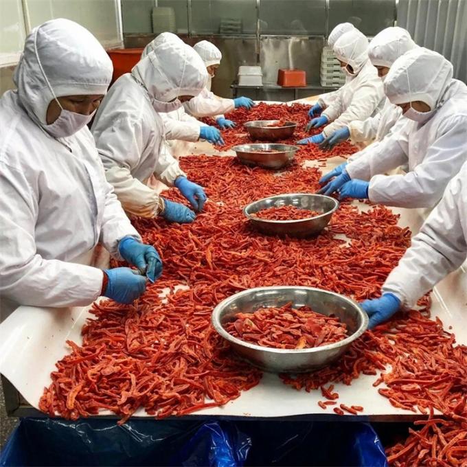 Επαγγελματική κατασκευή πιστοποιημένης ποιότητας IQF Παγωμένες λωρίδες κόκκινου πιπεριού 0
